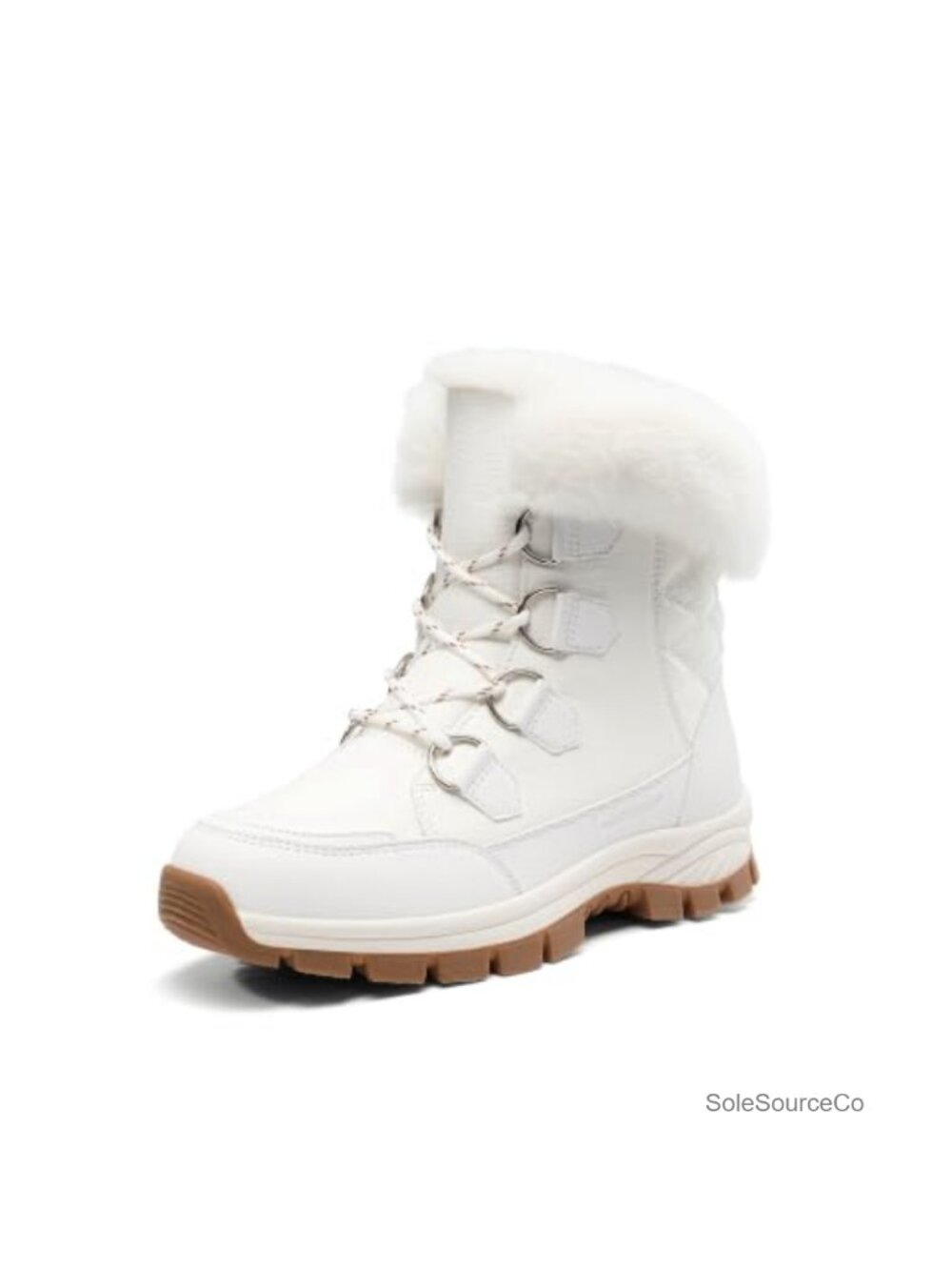 Waterproof Winter Snow Boots Faux Fur Lined Lace Up Outdoor